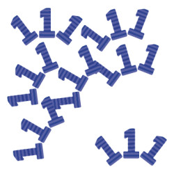 Parti Dünyası - 1 Yaş Mavi Masa Üzeri DEV Konfeti 15 Adet