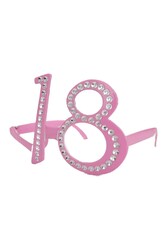 Parti Dünyası - 18 Yaş Pembe Renk Parti Gözlüğü