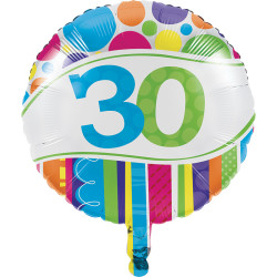  Parti Dünyası - 30 Yaş Folyo Balon 45 cm
