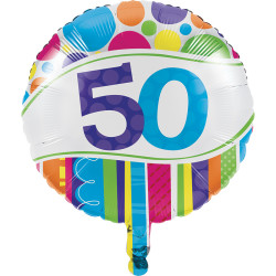  Parti Dünyası - 50 Yaş Folyo Balon 45 cm