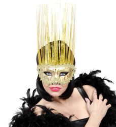 Altın Rengi Holografik Maske - 2
