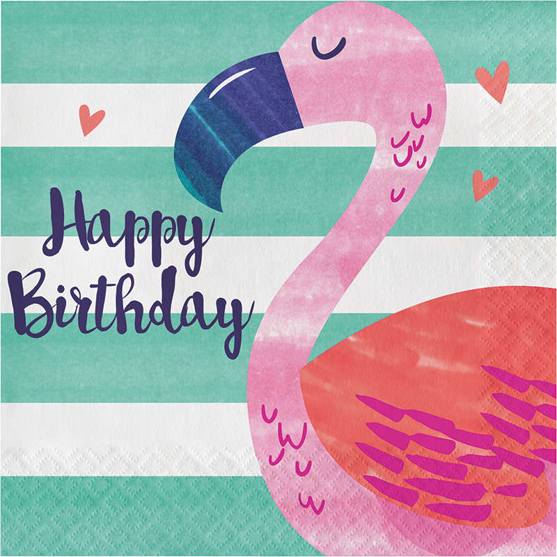 Ananas, Flamingo ve Arkadaşları 16 lı Peçete / Flamingo