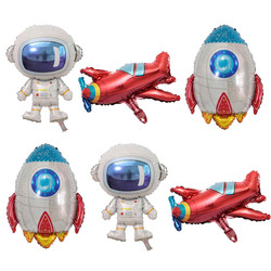Parti Dünyası - Astronot 6 Lı Mini Shape Balon