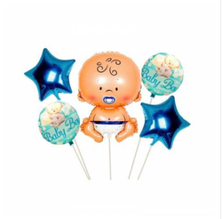 Parti Dünyası - Baby Boy Bebek Folyo Balon Seti 5 Adet