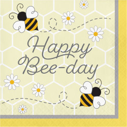 Parti Dünyası - Bal Arısı Happy Bee-Day Peçete 16 Adet