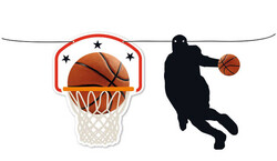 Parti Dünyası - Basketbol Özel Kesim Banner/Afiş 260 cm 
