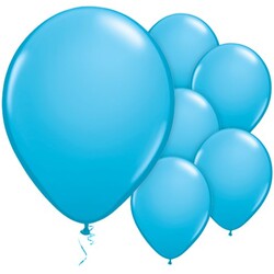 Parti Dünyası - Bebek Mavisi METALİK Balon 10 adet