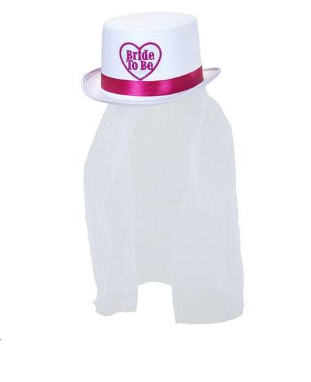 Bride to be Duvaklı Fötr Beyaz Şapka