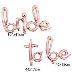 Parti Dünyası - Bride to be Rose Gold Harf Folyo Balon