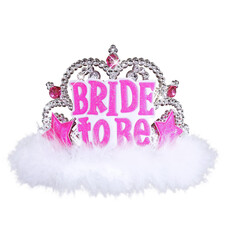 Parti Dünyası - Bride to be Taç Pembe Otrişli