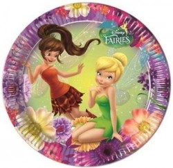 Parti Dünyası - Tinkerbell Fairies Magic Tabak 8 Adet