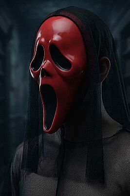 Çığlık Maske Kırmızı - 1