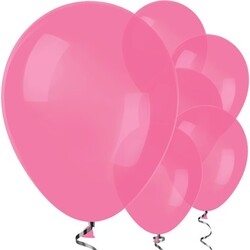 Parti Dünyası - Fuşya, Koyu Pembe Balon 10 Adet