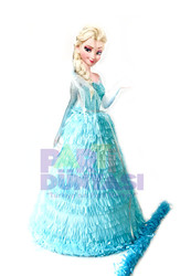 Parti Dünyası - Elsa Kar Prensesi Şekilli Pinyata ve Sopası