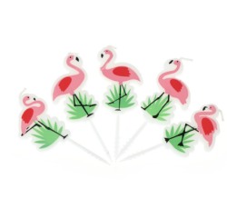 Parti Dünyası - Flamingo 5 Li Mum