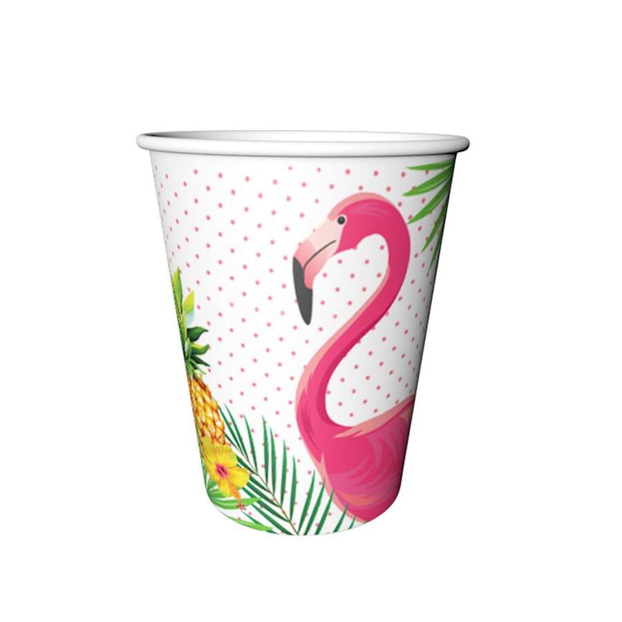 Flamingo 8 li  karton  Bardak