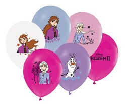 Parti Dünyası - Frozen 2 Temalı Baskılı Latex Balon 8 Adet