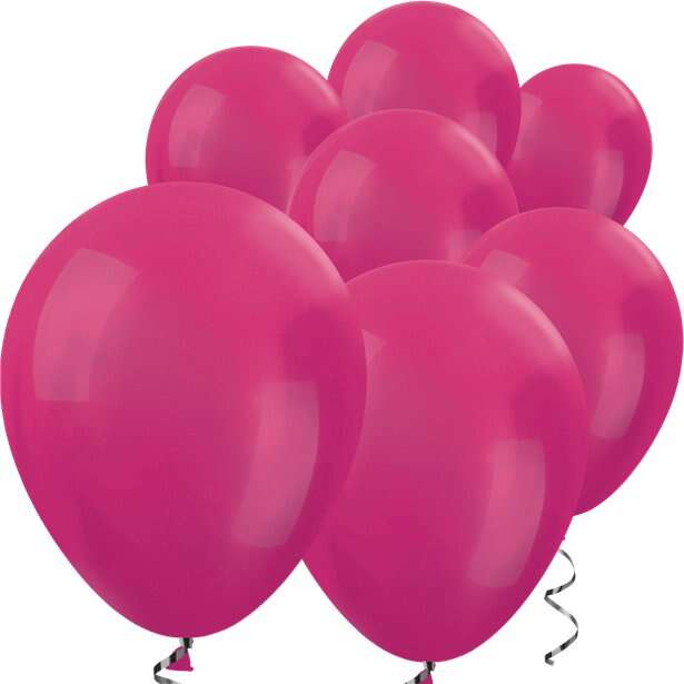 Fuşya METALİK 10 Adet Balon