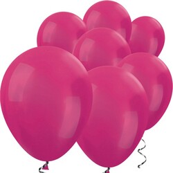 Parti Dünyası - Fuşya METALİK 10 Adet Balon