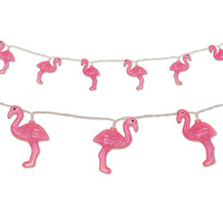 Parti Dünyası - Flamingolar Pilli Işık Seti (2,5 mt)