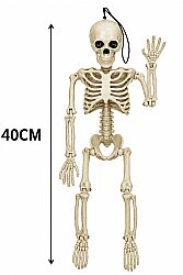 Halloween Askılı İskelet Şekil Alabilen 40 cm