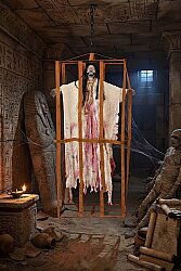 Halloween Askılı Kafesli Figür Beyaz