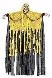 Halloween Askılı Zincirli İskelet Süs Sarı 100 cm - 2