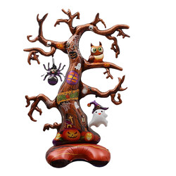 Parti Dünyası - Halloween Ayaklı Halloween Ağacı Dallı Folyo Balon 132 x 90 cm