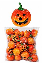 Halloween Bal Kabağı Gülen Yüz 10 lu Paket 