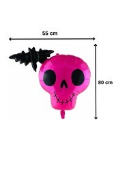Halloween Folyo Balon Kurukafa-Yarasa - 2