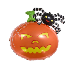  Parti Dünyası - Halloween Hayalet ve Balkabağı Folyo Balon 55 x 65cm