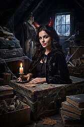 Halloween Şeytan Boynuzlu Taç Kırmızı