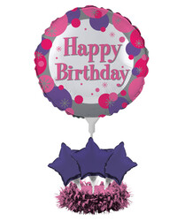 Parti Dünyası - Happy Birthday Balon Kiti Masa Orta Süsü