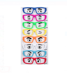 Parti Dünyası - Eğlenceli Renkli Parti Gözlükleri Pakette 10 Adet