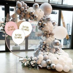 Parti Dünyası - Bride to be Konsept Bekarlığa Veda Balon Seti 100 Adet