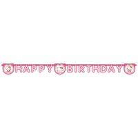 Hello Kitty Happy Birthday Harf Afiş