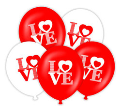 Parti Dünyası - I Love You Kalp Latex Balon 20 Adet