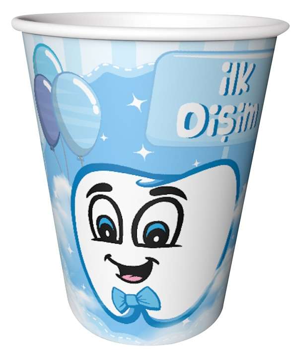 İlk Dişim Erkek Bardak 8 Adet