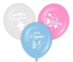 Parti Dünyası - İyiki Doğdun Karışık Renkli Latex Balon 20 Adet