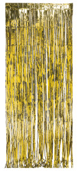 Parti Dünyası - Kapı Perdesi Metalik Altın Renk 91 x 240 cm