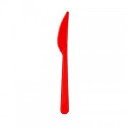 Parti Dünyası - Kırmızı Renk Bıçak 25 Adet