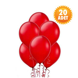Parti Dünyası - Kırmızı 20 Li Latex Balon