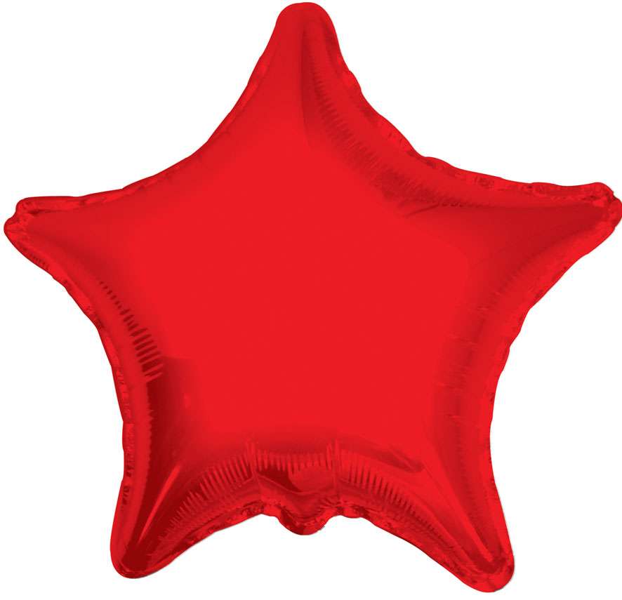 Kırmızı Yıldız  Folyo Balon