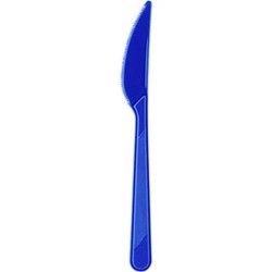 Parti Dünyası - Koyu Mavi Renk 25 Li Bıçak