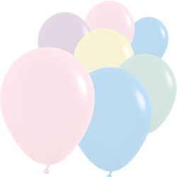 Makaron Karışık Renk 10 Lu latex Balon 12 inch - 6