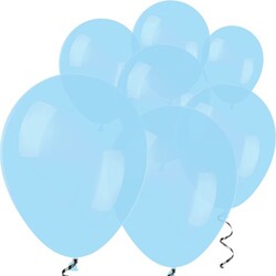 Parti Dünyası - Makaron Mavi 10 Lu latex Balon Küçük Boy