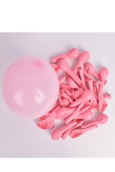 Makaron Pembe 10 Lu latex Balon Küçük Boy - 3