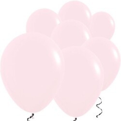 Parti Dünyası - Makaron Pembe 10 Lu latex Balon Normal Boy