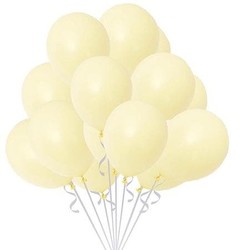 Makaron Sarı 10 Lu Latex Balon Normal Boy - 2