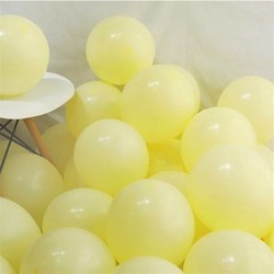 Makaron Sarı 10 Lu Latex Balon Normal Boy - 3